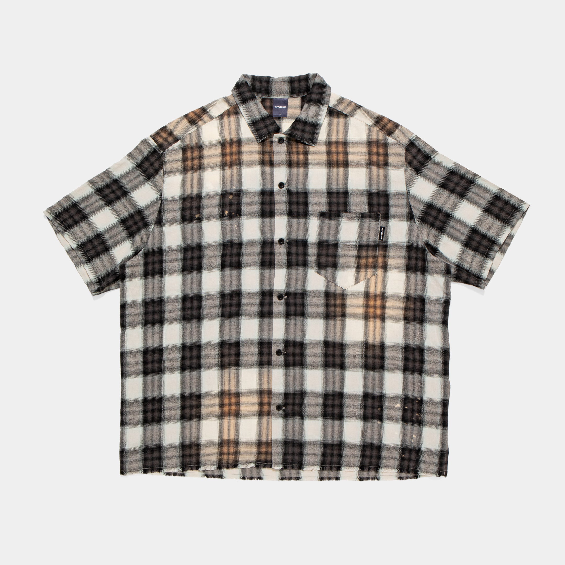 Ombre Check Damage S/S Shirt / 2510202