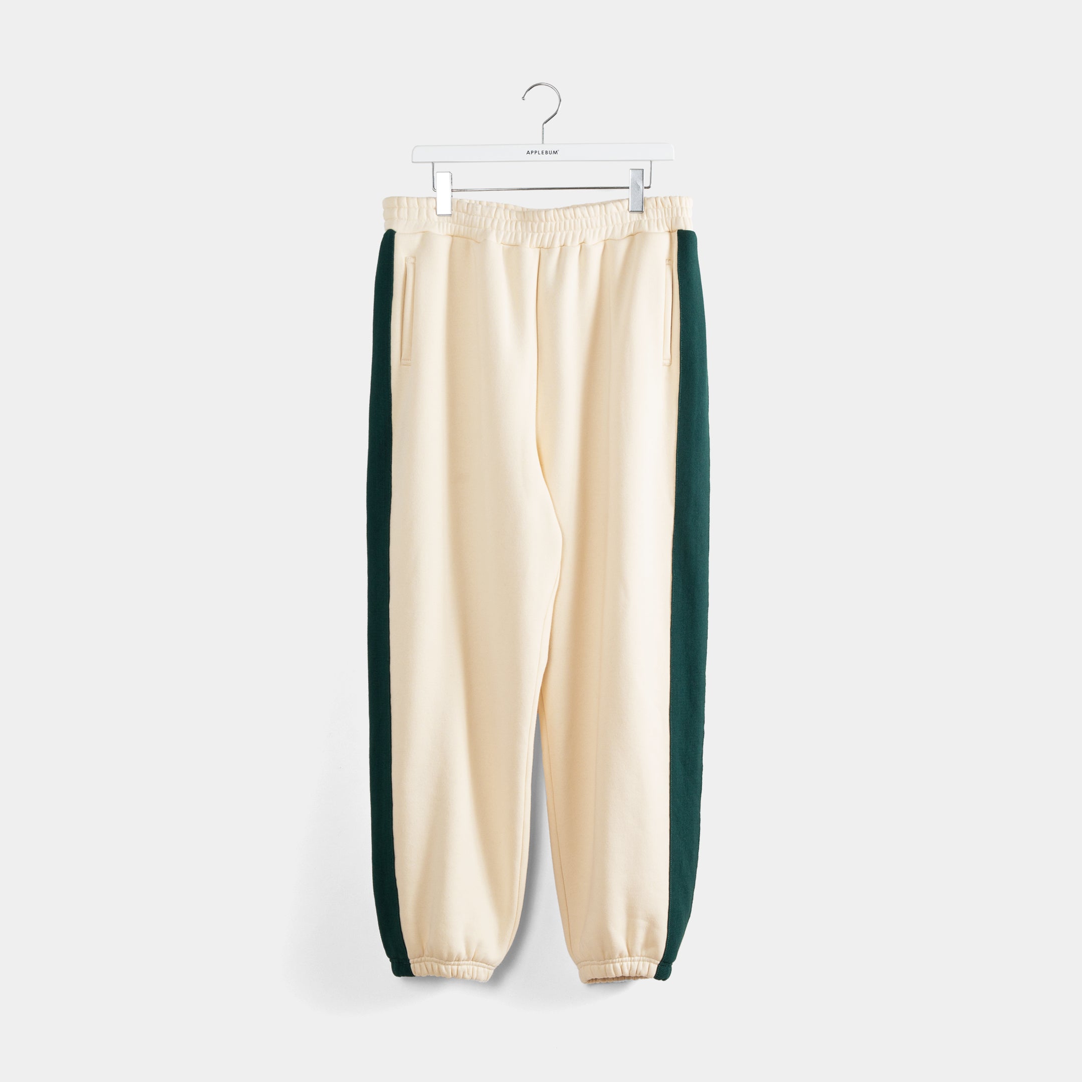 Rib Line Sweat Pants [Ivory] / 2320803 – APPLEBUM