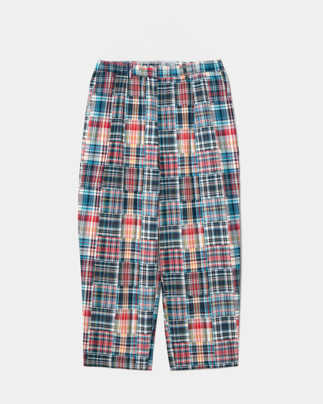 Patchwork Madras Wide Pants / 2610802