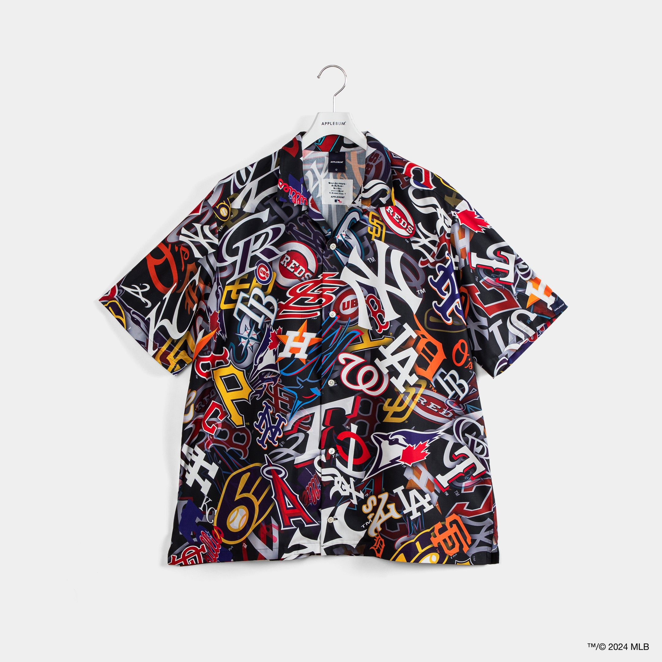 Team Logo Pattern” S/S Aloha Shirt / ML2411201 – APPLEBUM