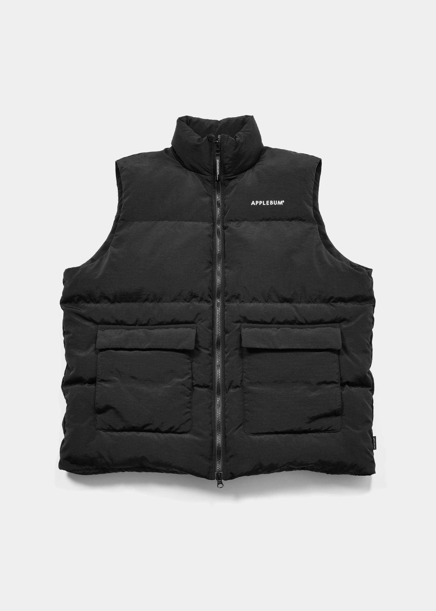 APPLEBUM アップルバム 中綿ベスト グレー オレンジ XL ヒップホップ アップルバム ベスト 中綿入り APPLEBUM Military Innercotton Vest
