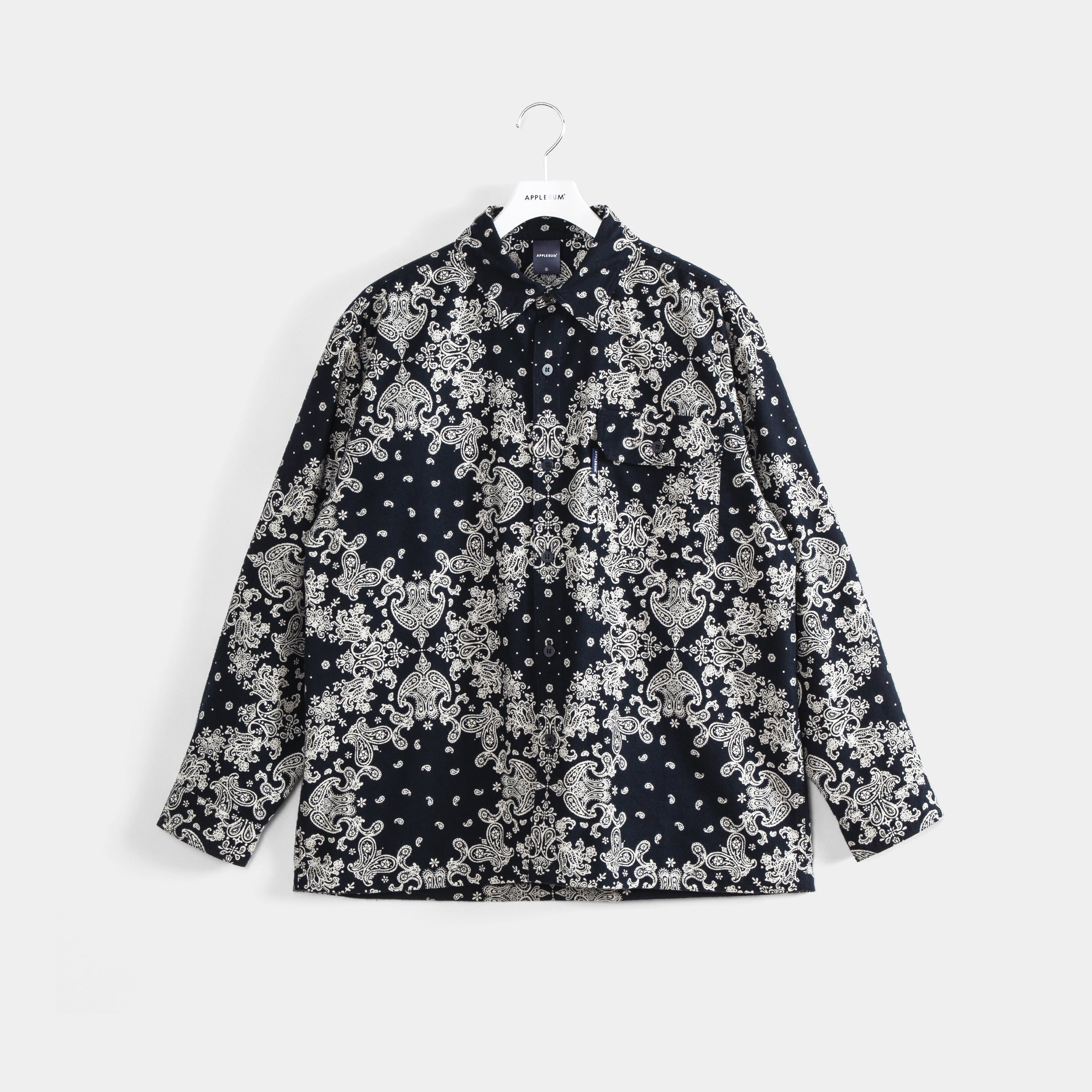 Paisley Nel Shirt [Navy] / 2320204 – APPLEBUM