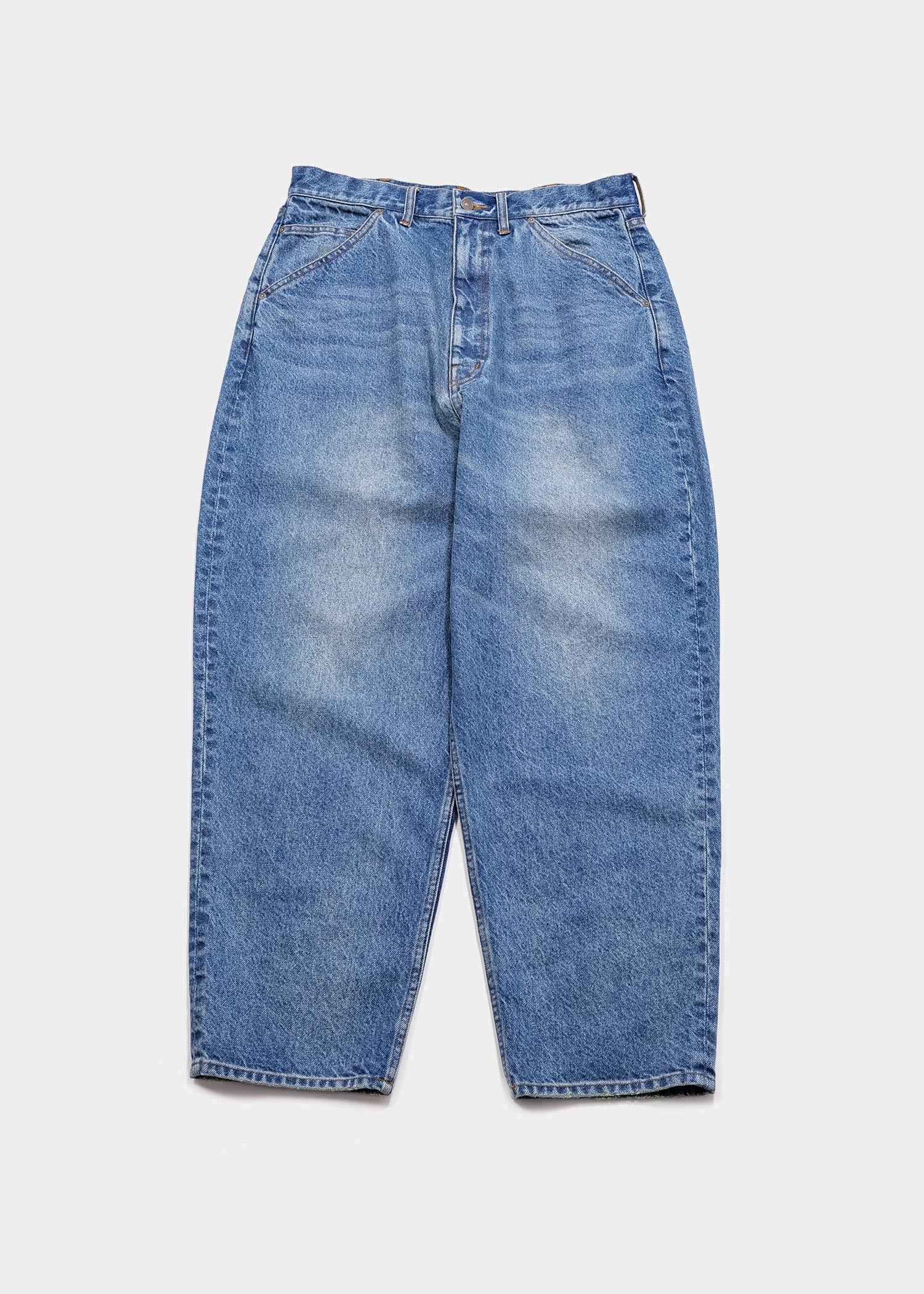 “Selena” Wide Tapered Denim Pants (Damage) / 2520801D