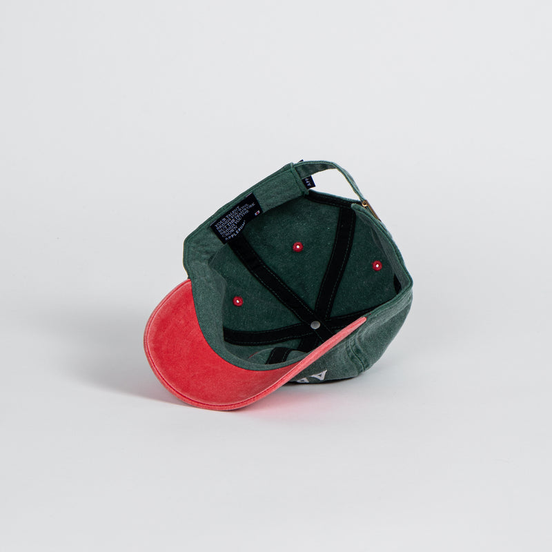Pigment Dyed Two Tone Cap [Green/Red] / 2410904