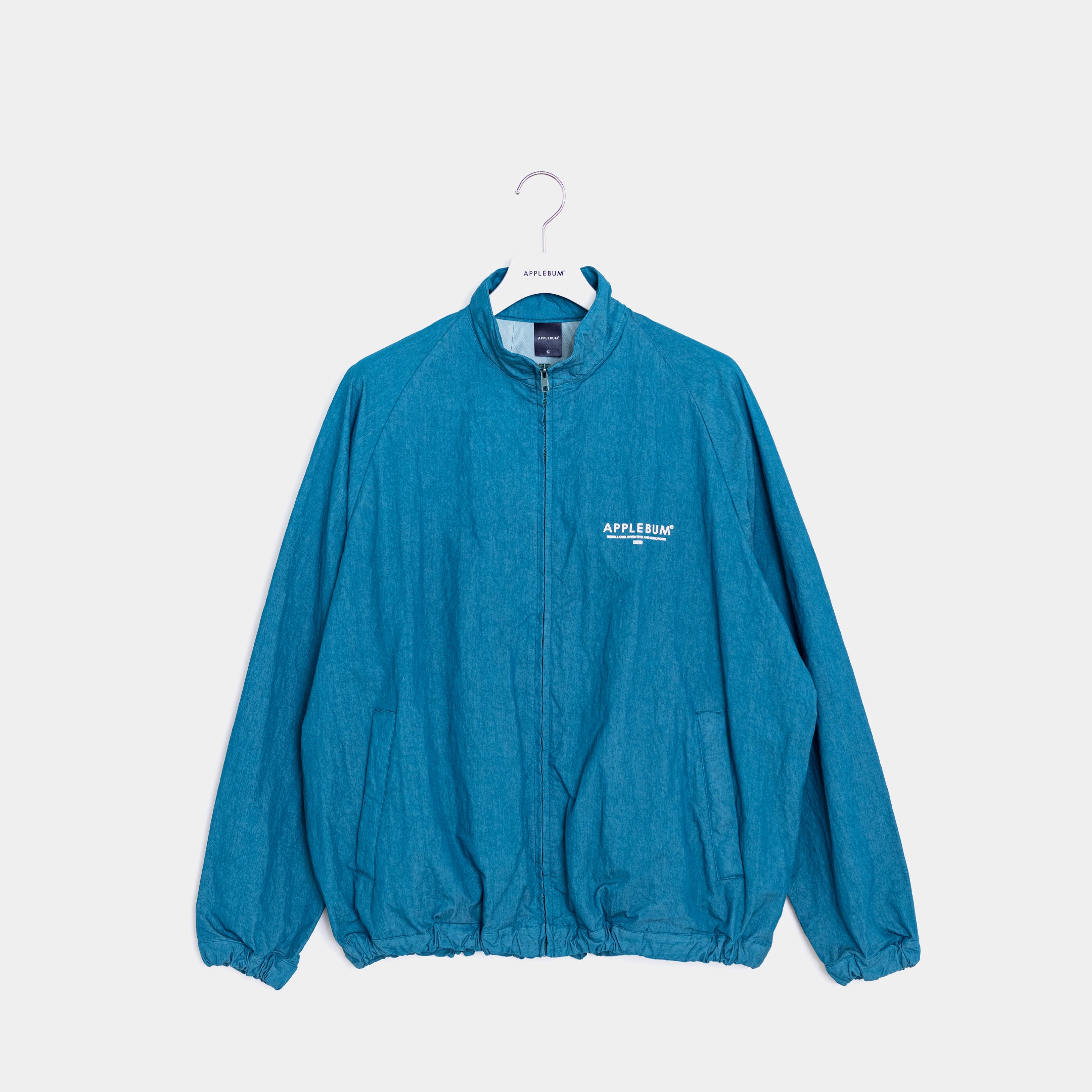 Dyed Cotton Nylon Track Jacket [Blue Green] / 2310602 – APPLEBUM