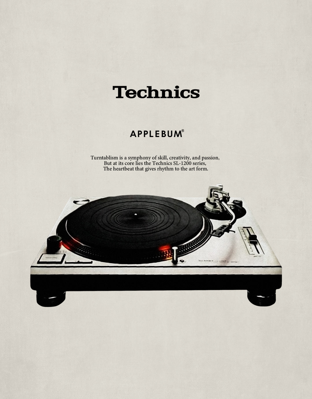 APPLEBUM × Technics Capsule Collection