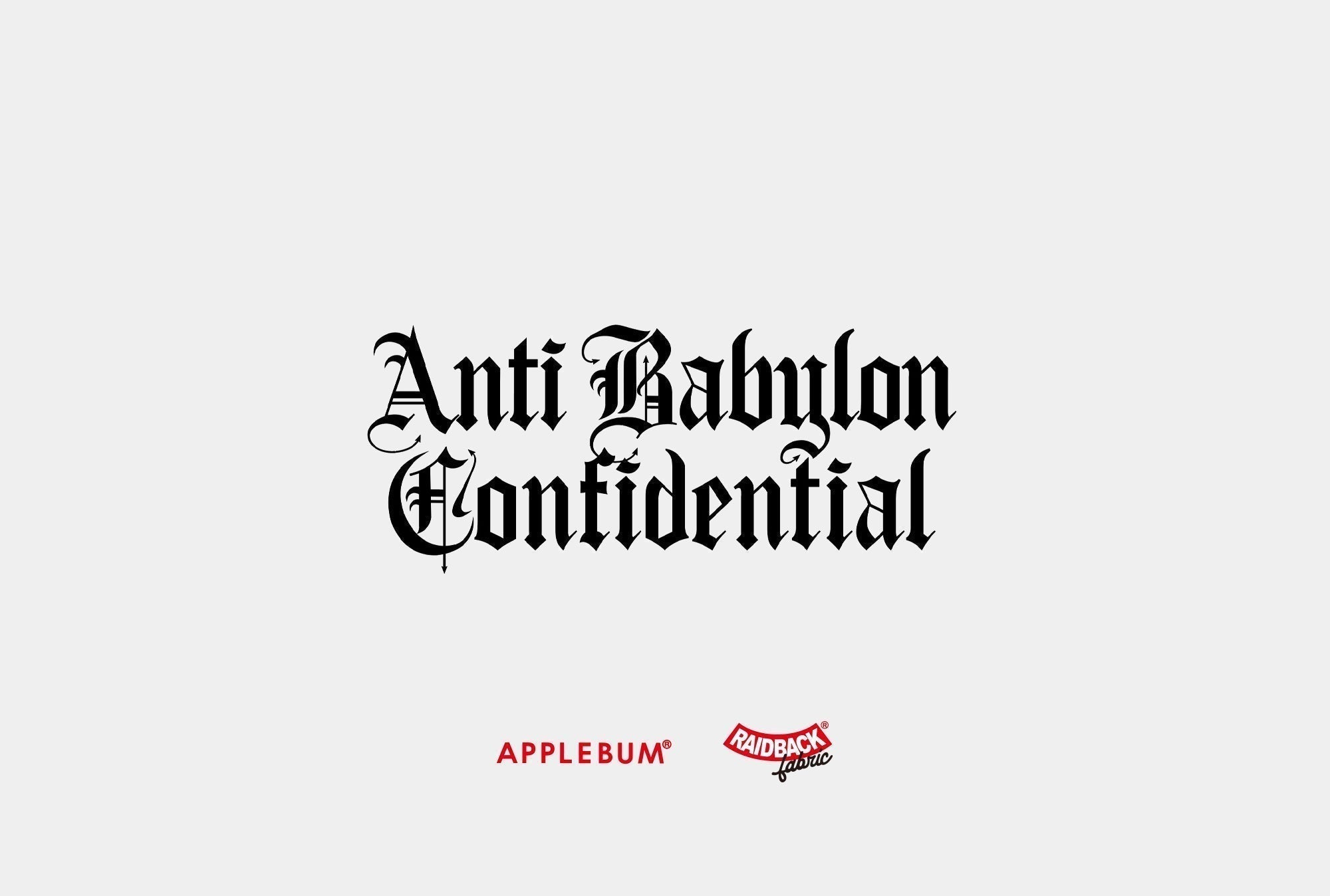 【raidback fabric Collaboration】BLACKSTOREとの2店舗限定アイテム