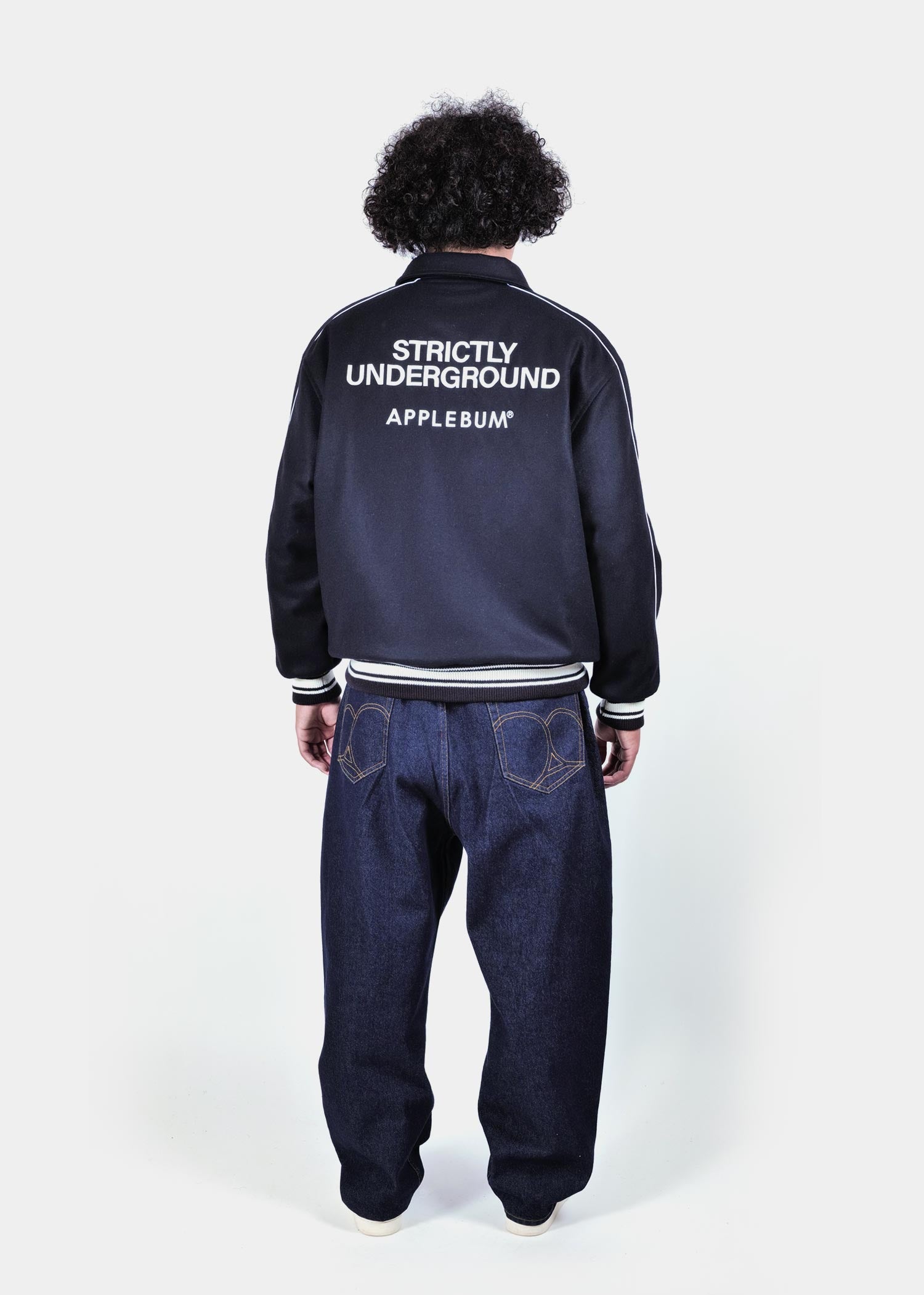 Collared Melton Stadium Jacket / 2520604