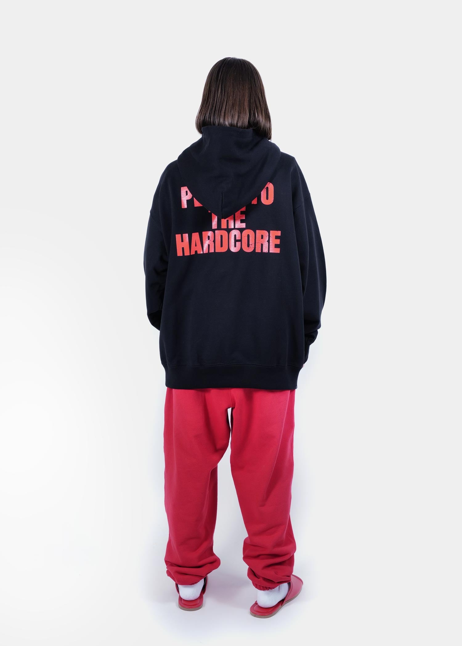 “PEACE TO THE HARDCORE” Sweat Parka / 2520406