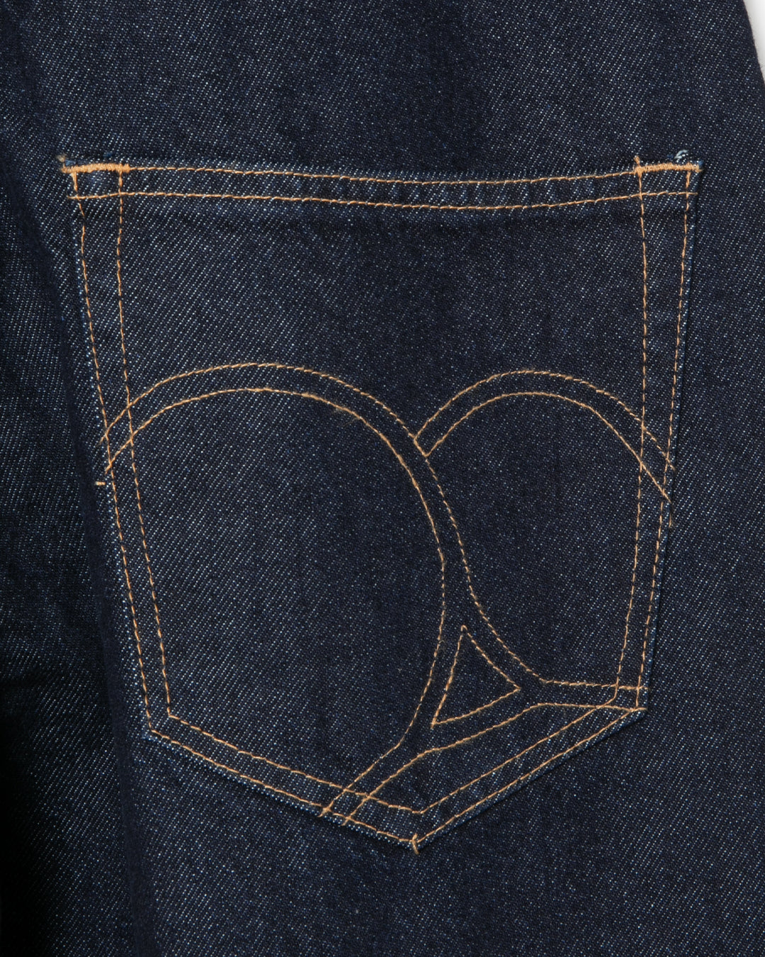 “Selena” Wide Tapered Denim Pants (One Wash)　/ 2520801O