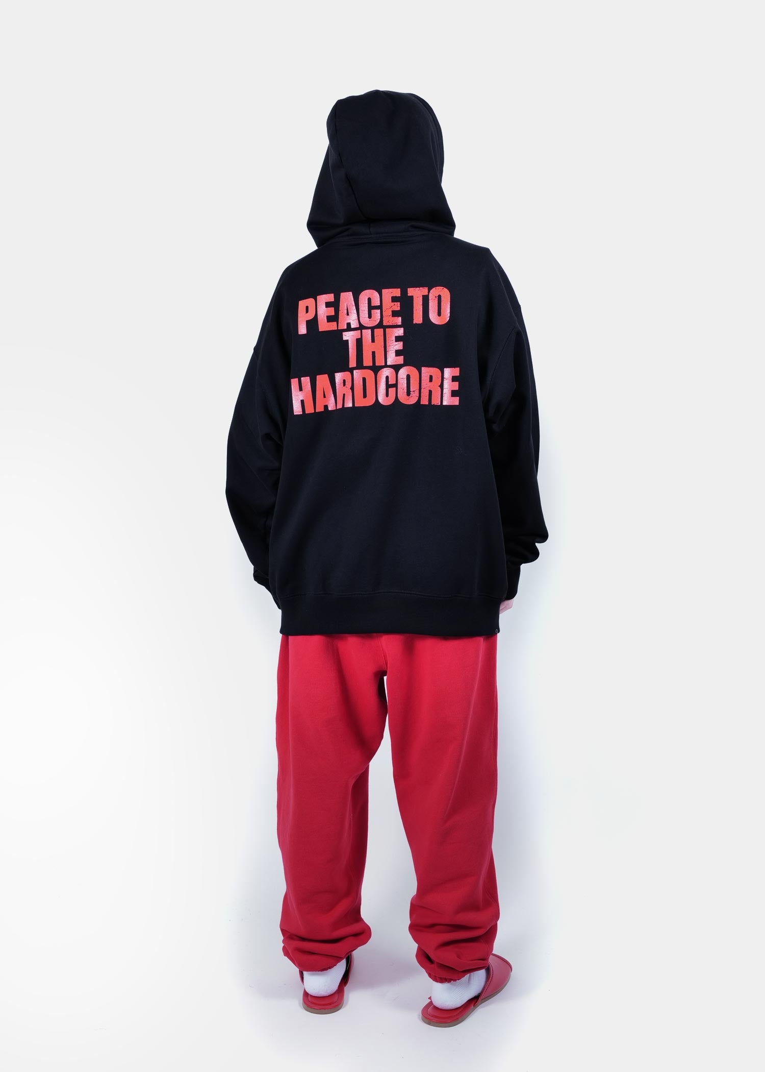 PEACE NOW ウサ耳レッドパーカー PEACE TO THE HARDCORE” Sweat Parka / 2520406