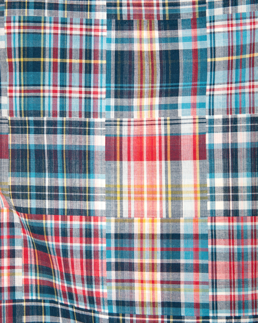 Patchwork Madras Wide Pants / 2610802