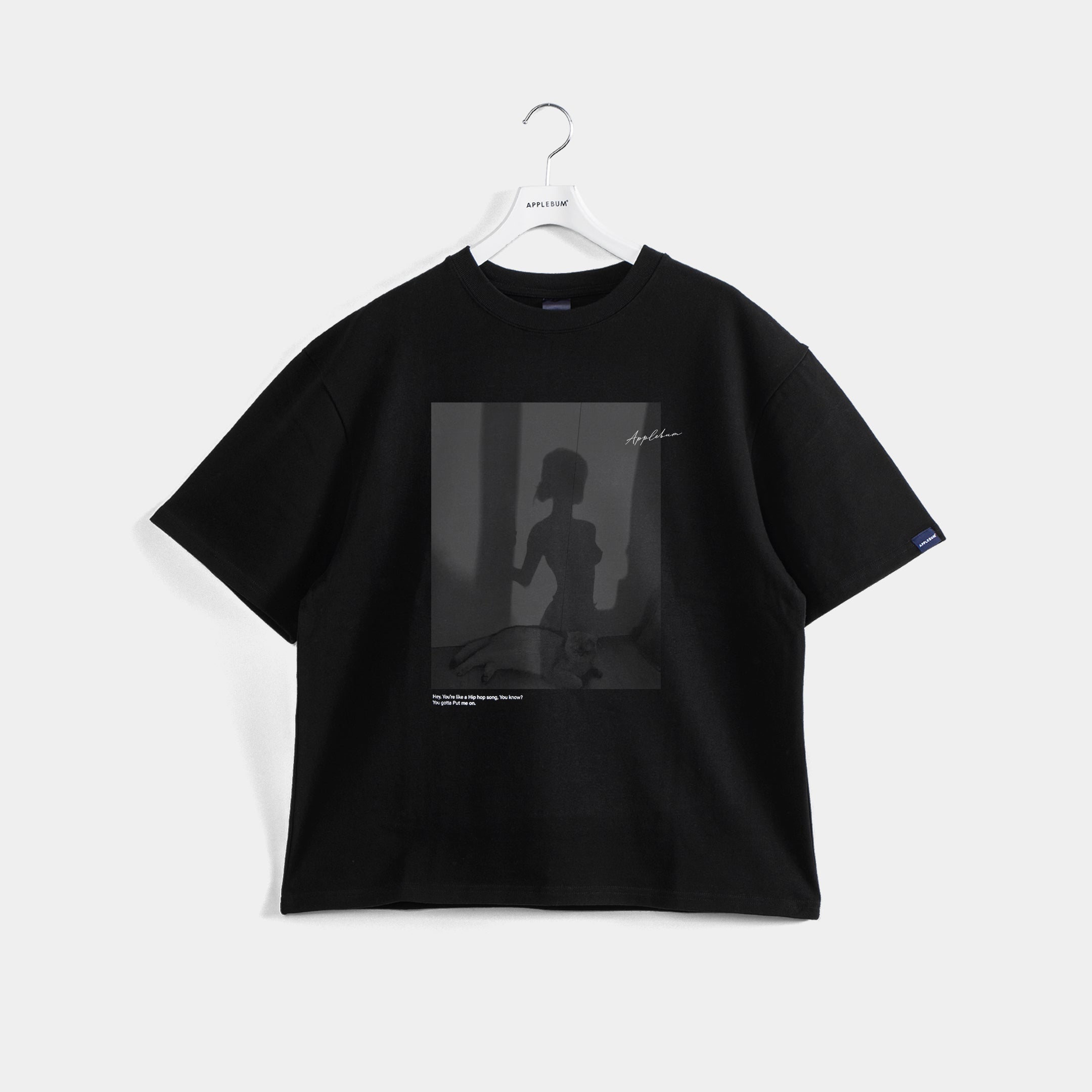 "Love moment" T-shirt 12oz [Black] / 2411123