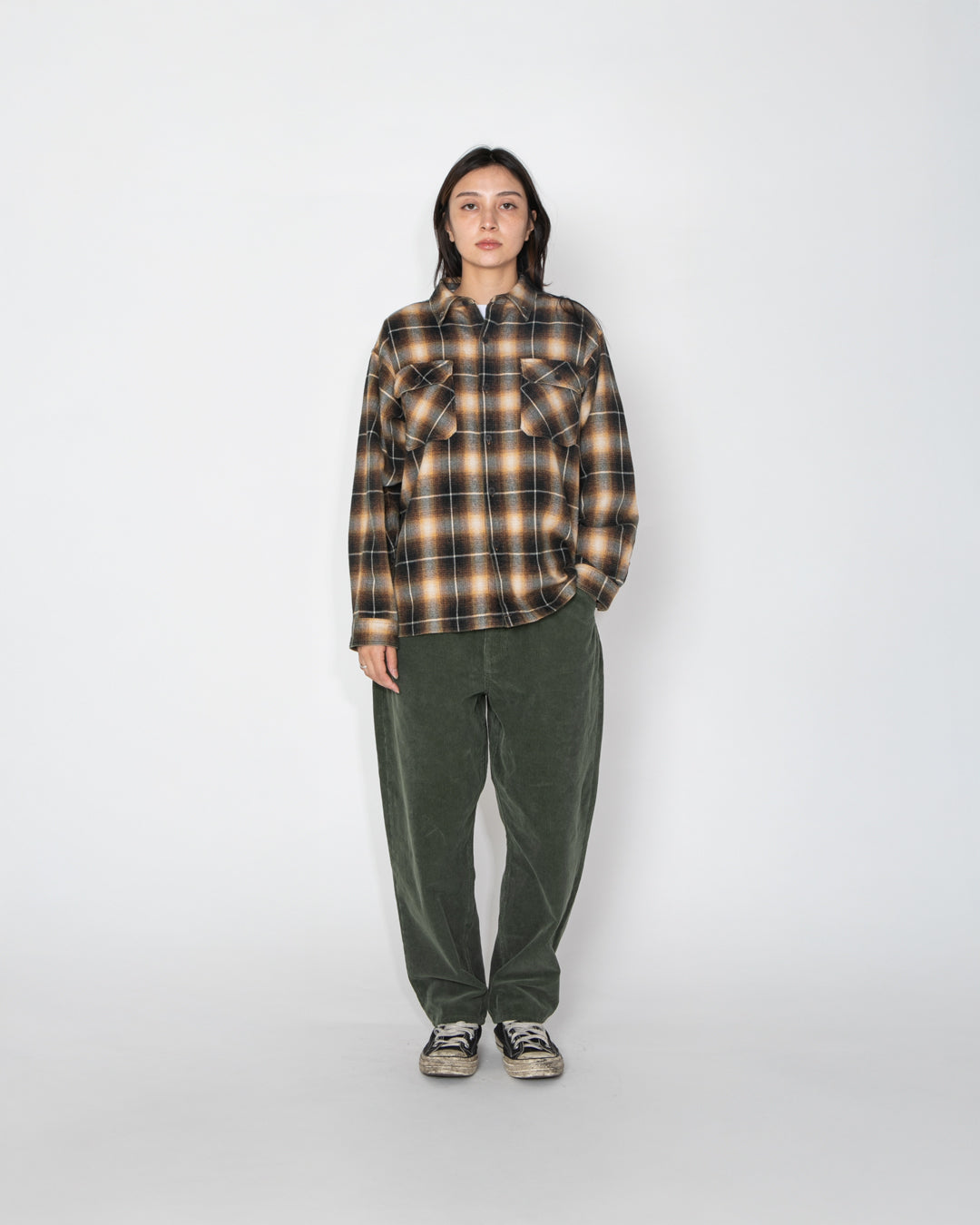 【11月発売予定】Herringbone Check Nel Shirt / 2620201