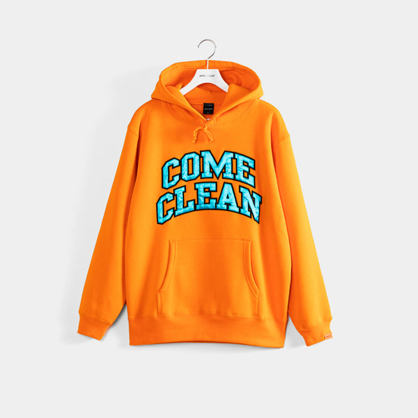 "COME CLEAN" Sweat Parka [Orange] / 2320404