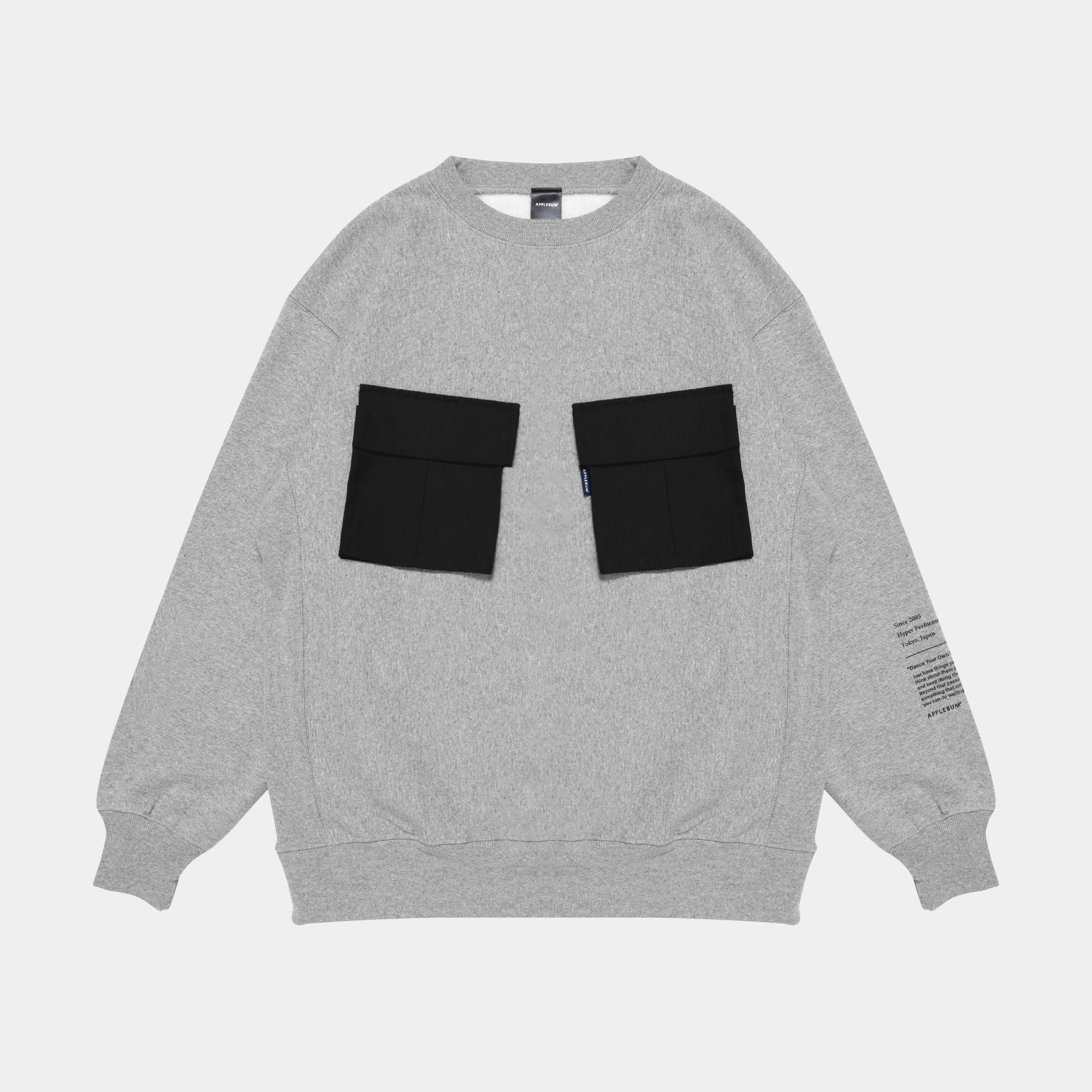 W Big Pocket Crew Sweat [H.Gray] / 2420402