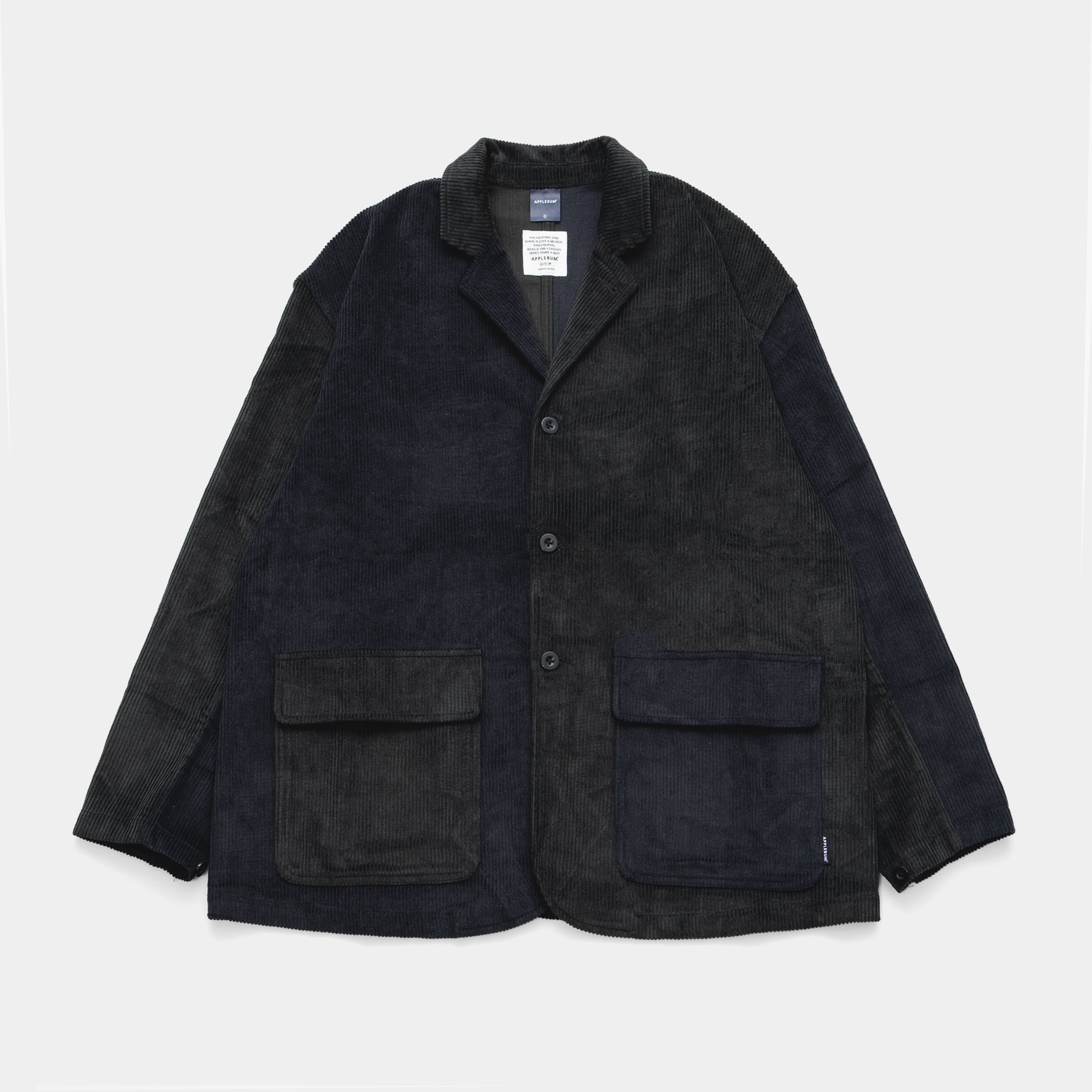 Corduroy Bi-Color Jacket [Black/Navy] / 2420622