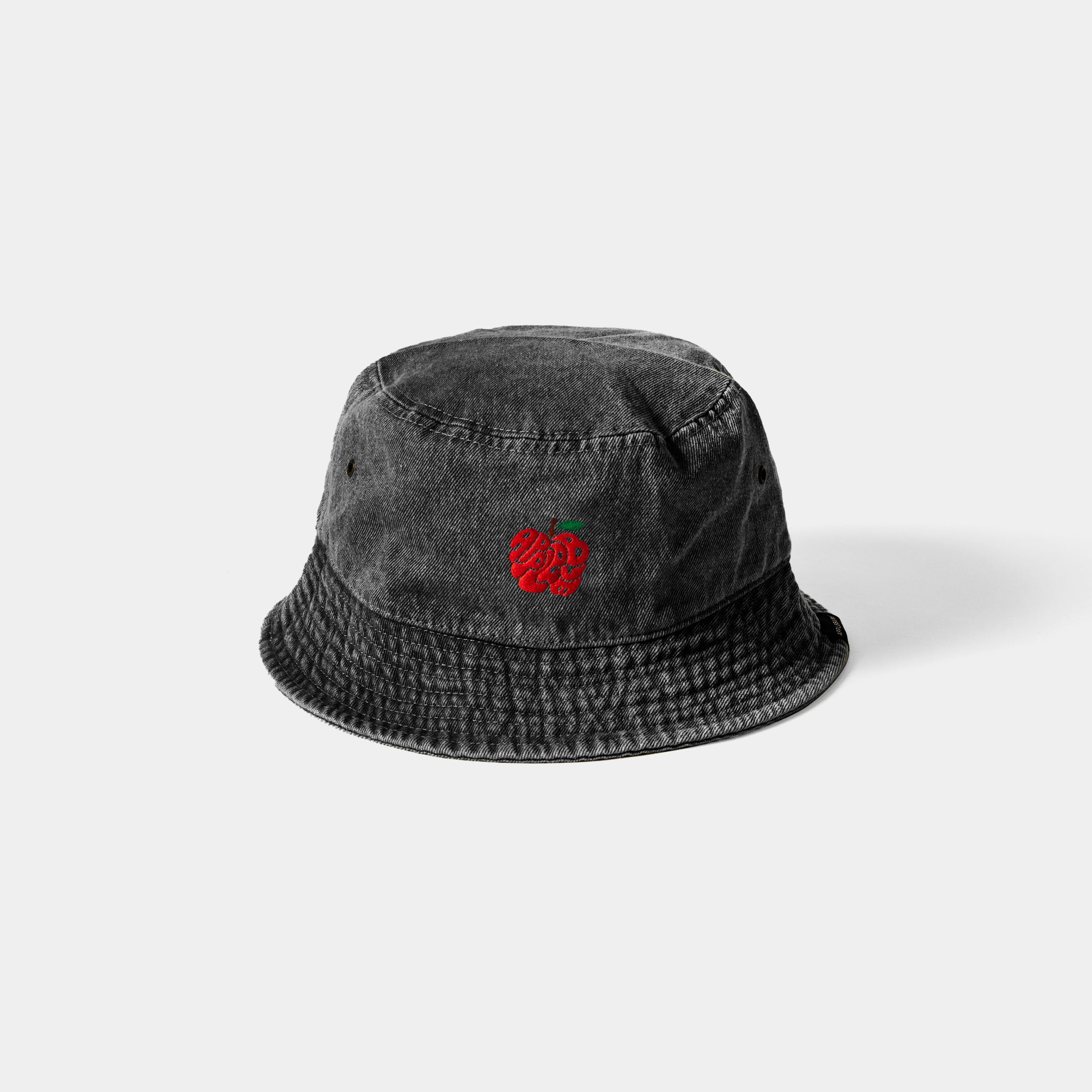 “Apple Logo" Denim Bucket Hat [Black] / 2420906