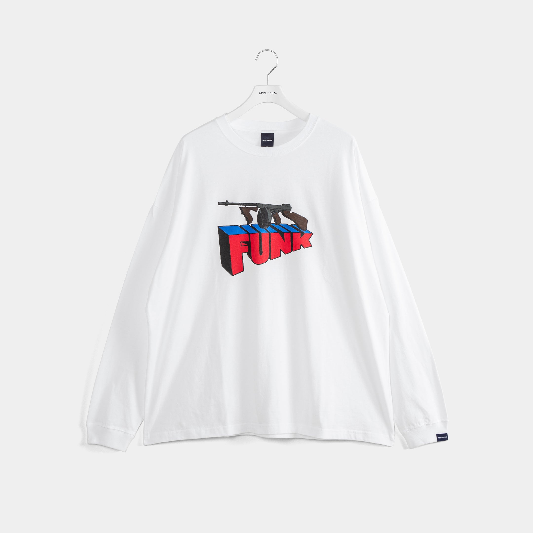 ”Machine Gun Funk” L/S T-shirt [White] / 2411102