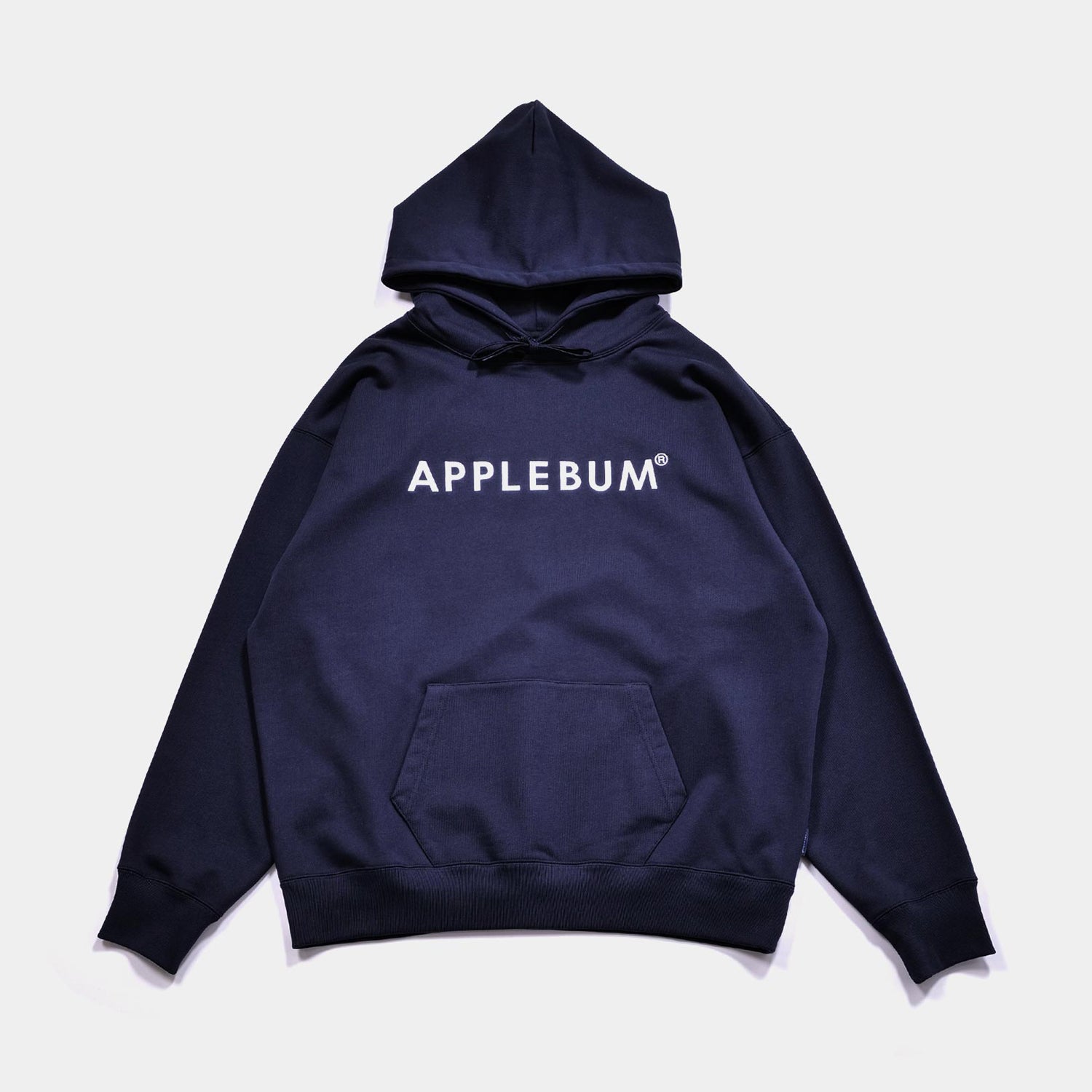 APPLEBUM 薄手スウェット ロンT感覚 アーチロゴ 紺 L. APPLEBUM】LOGO L/S T-SHIRT