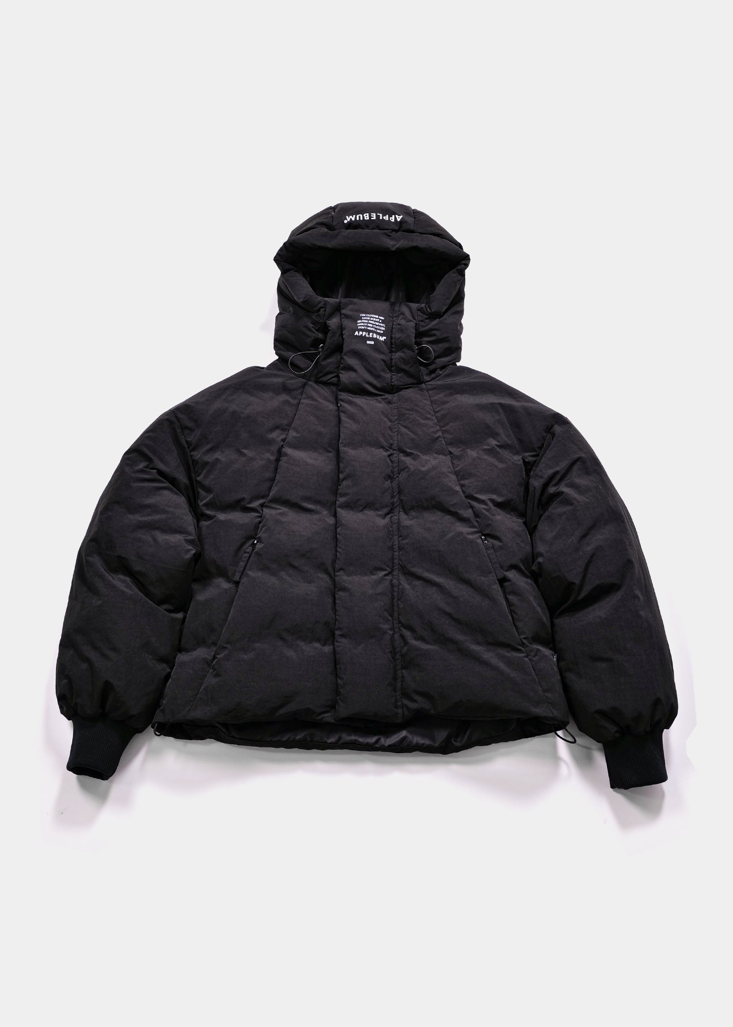 Applebum SHORT PUFF HOOD JACKETブラック Short Puff Hood Jacket / 2520612