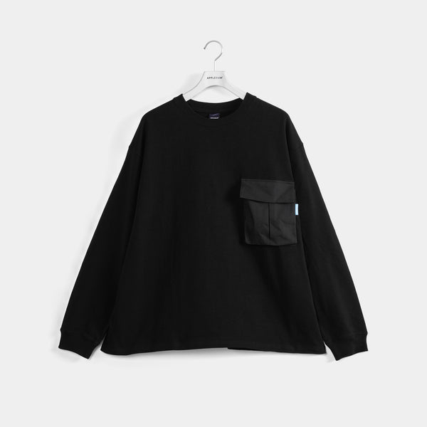 Big Pocket Heavy Weight L/S T-shirt [Black] / 2411103