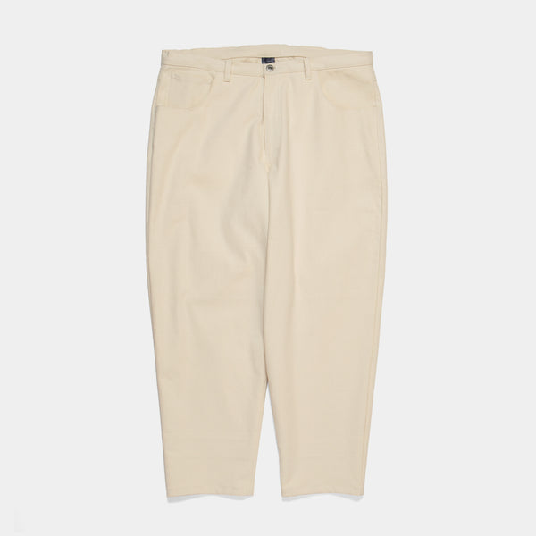 Loose Color Stretch Tapered Pants [Ivory] / 2420804