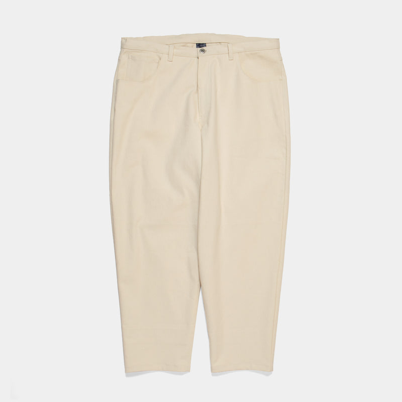 Loose Color Stretch Tapered Pants [Ivory] / 2420804