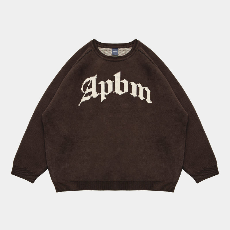 "APBM" Knit Sweater [Brown] / 2420503