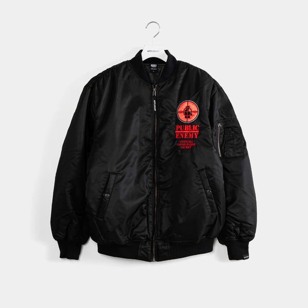 "PUBLIC ENEMY" MA-1 Jacket [Black/Red] / PE2320601