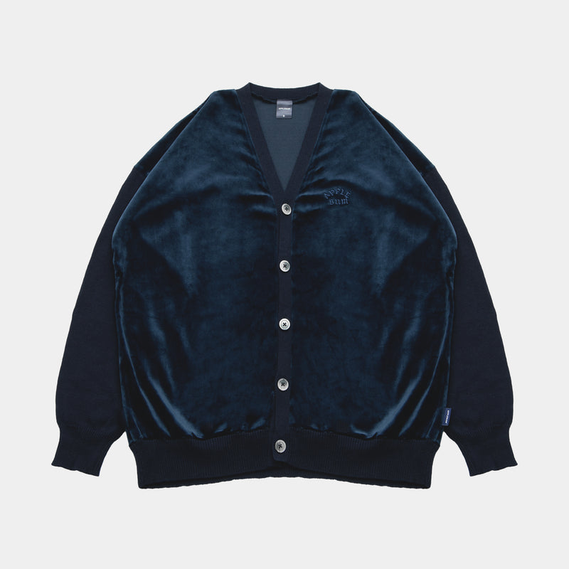 Velor Knit Cardigan [Navy] / 2420502