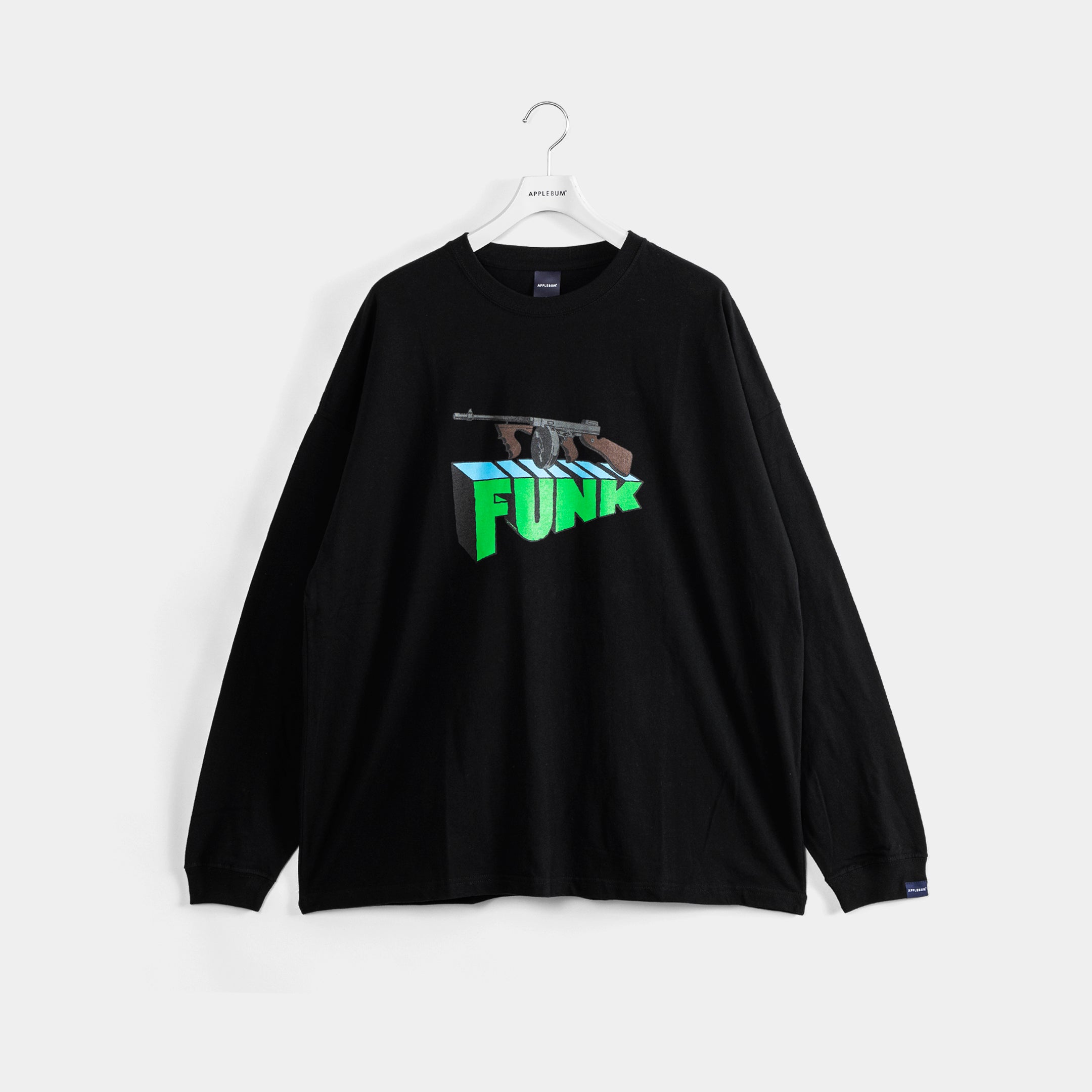 "Machine Gun Funk" L/S T-shirt [Black] / 2411102