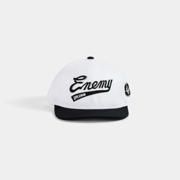 ”ENEMY” Baseball Cap [White/Black] / PE2320901