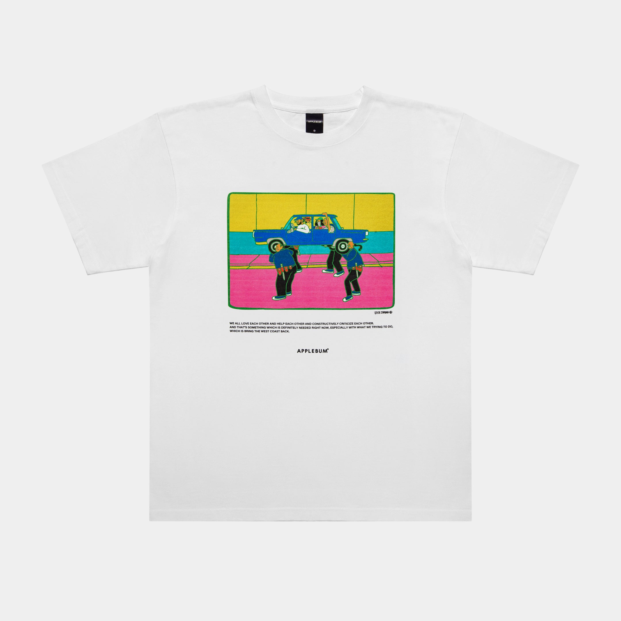 "ALRIGHT" T-shirt 6.2oz [White] / JU2421103