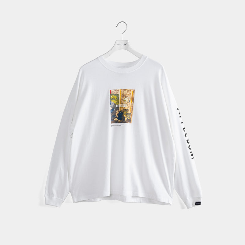 "Sh*t's Real" Big L/S T-shirt [White] / EA2321103