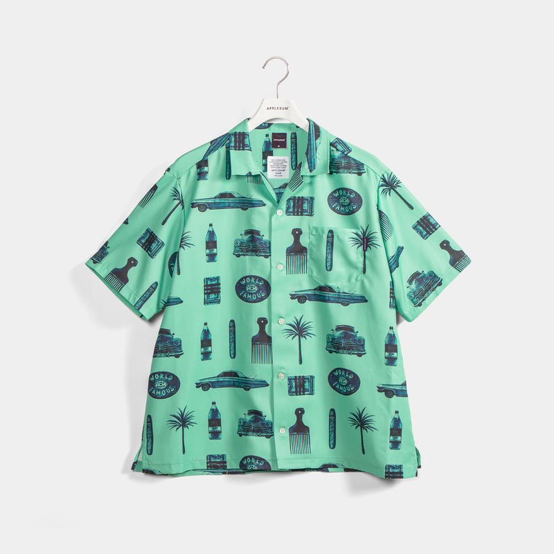 "Cali" Aloha Shirt [Green] / 2410207