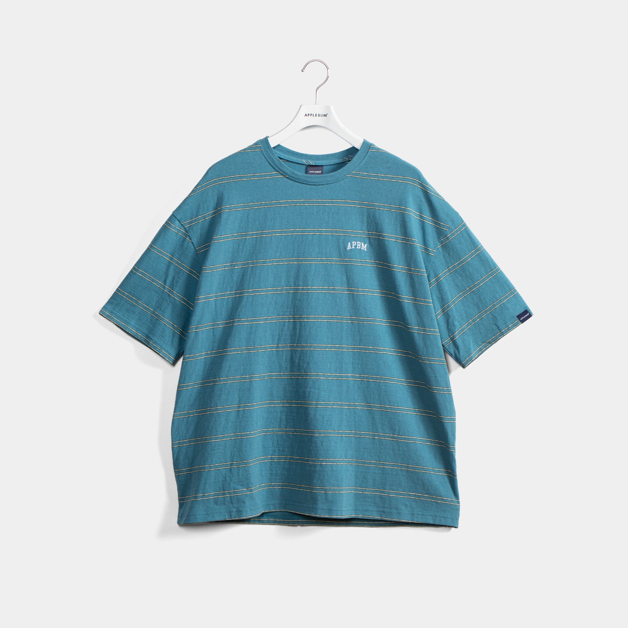 Ivy Border Back Pocket T-shirt [Gray Blue] / 2411126