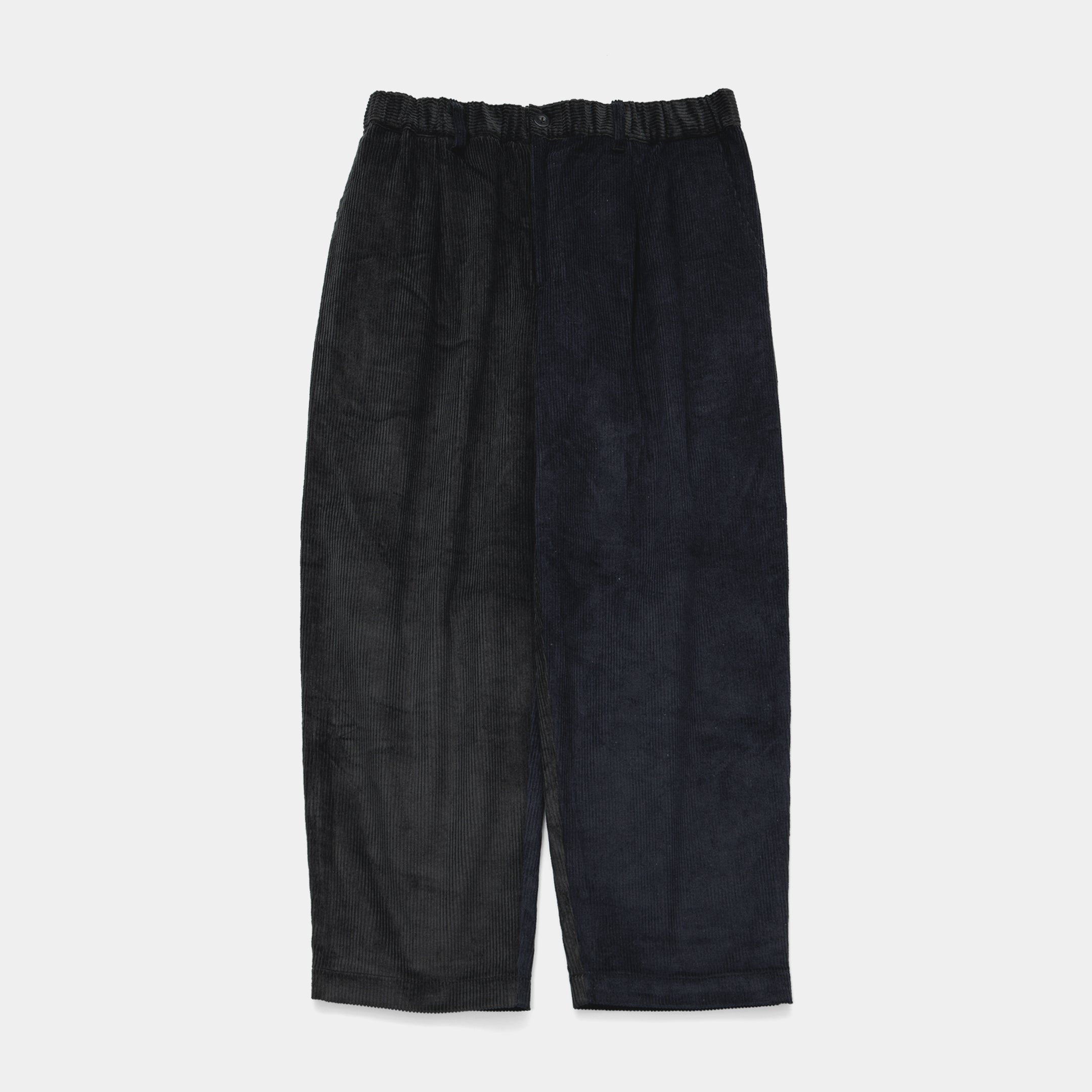 Corduroy Bi-Color Pants [Black/Navy] / 2420805