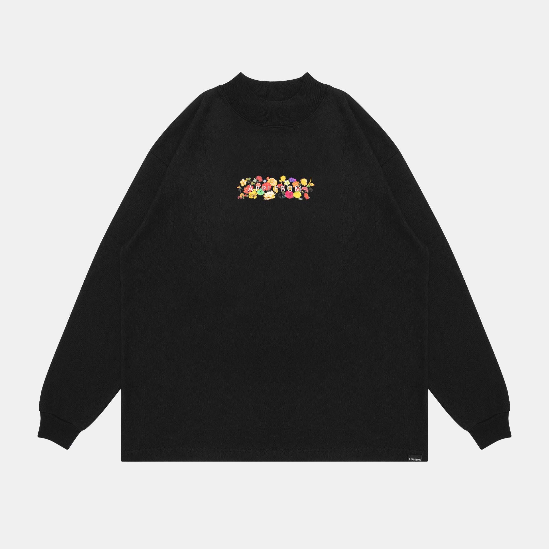 "Flowers Logo" Mockneck L/S T-shirt / 2421102