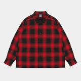 Cut Off Nel Shirt [Red/Black] / 2420203