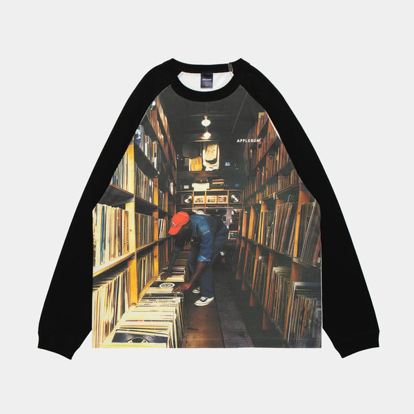 “Record Store” Raglan L/S T-shirt / EA2421102