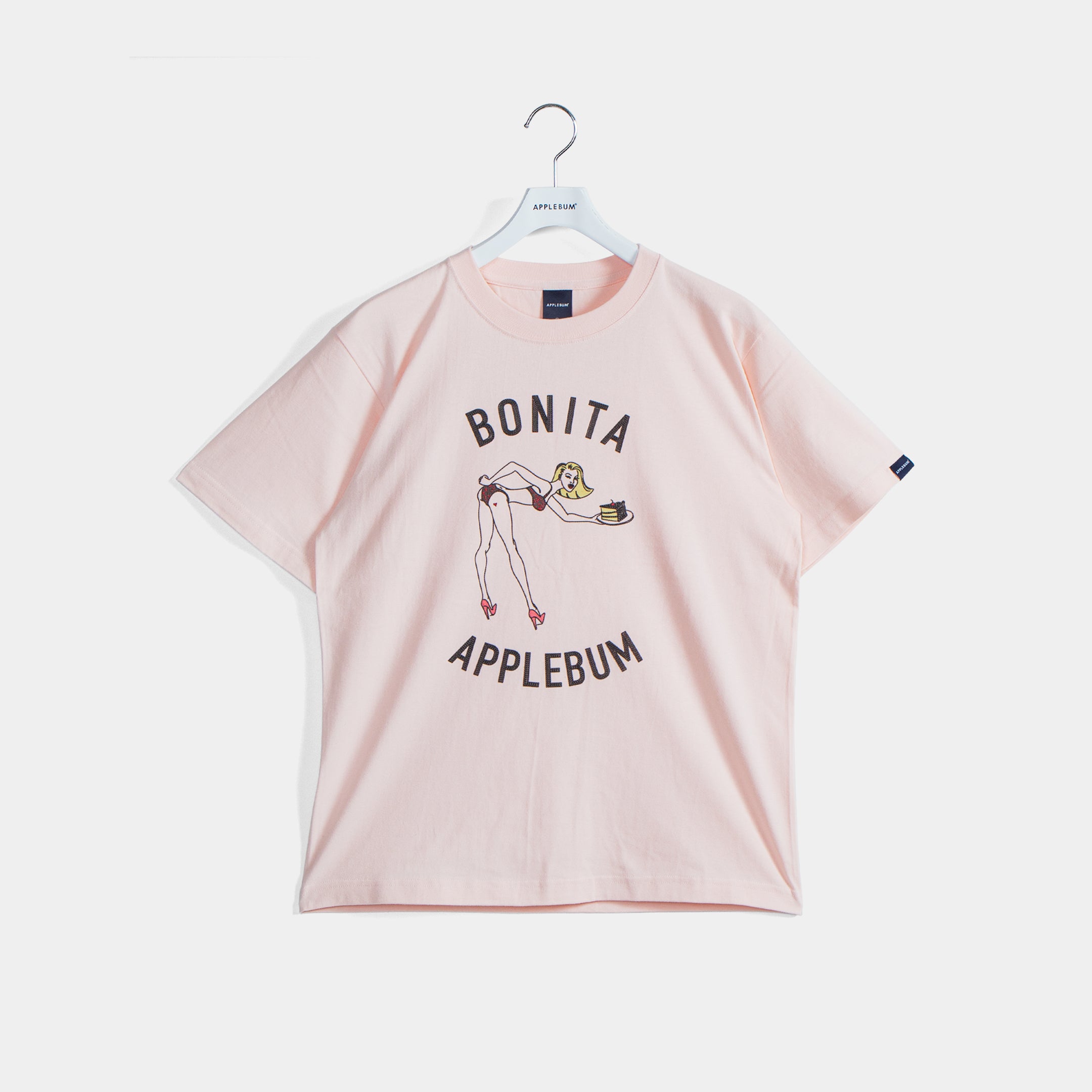 "Bonita Applebum" T-shirt 6.2oz [Pink] / 2411131