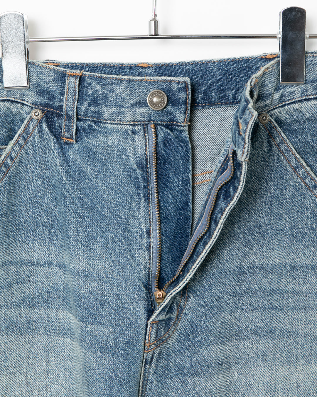 “Selena” Wide Tapered Denim Pants (Damage) / 2520801D