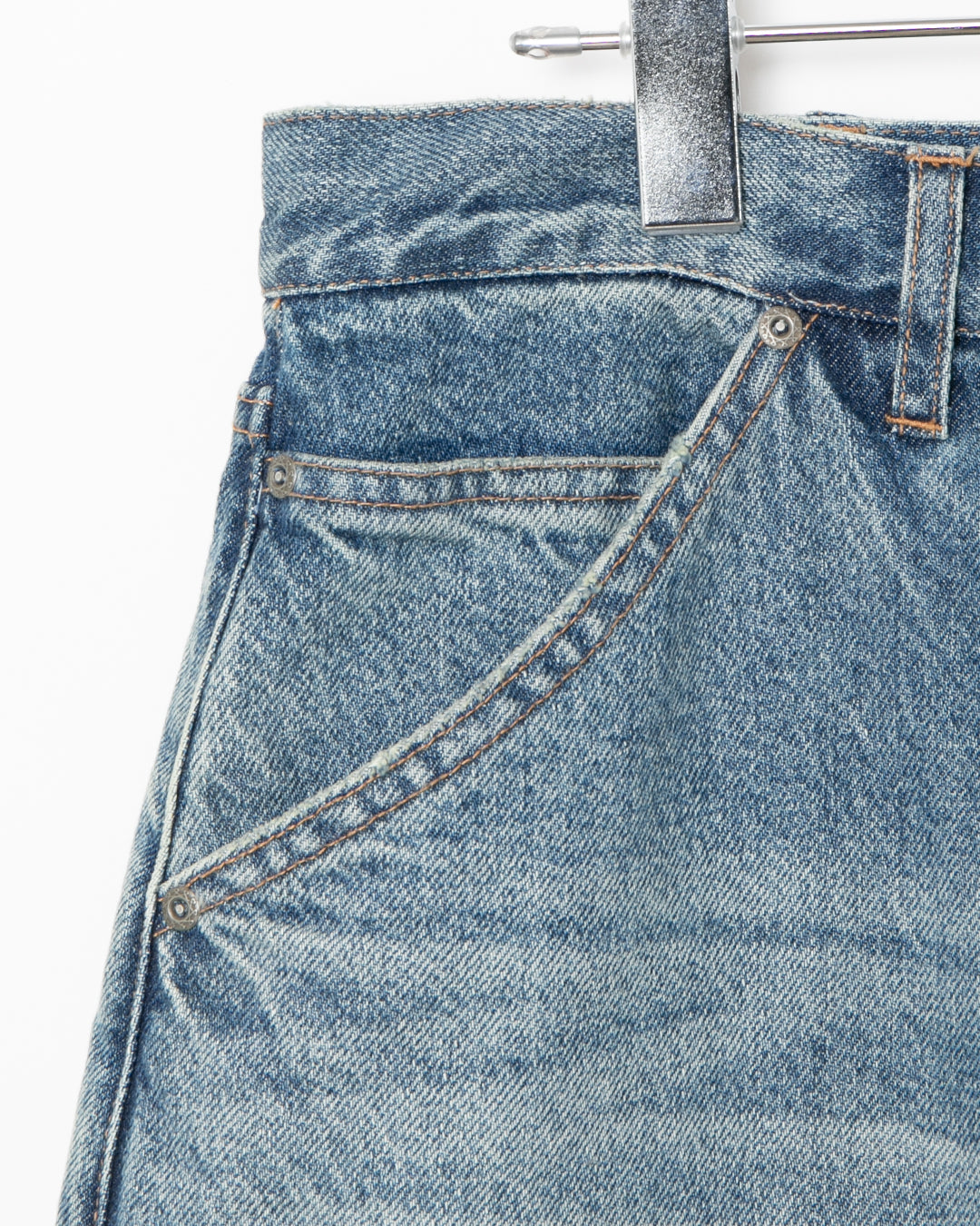 “Selena” Wide Tapered Denim Pants (Damage) / 2520801D