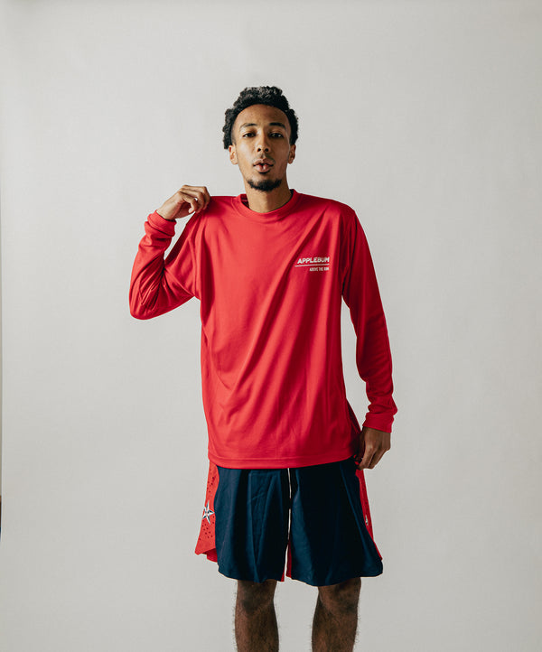 "ABOVE THE RIM" Elite Performance Dry L/S T-shirt [Red] / EA2421112