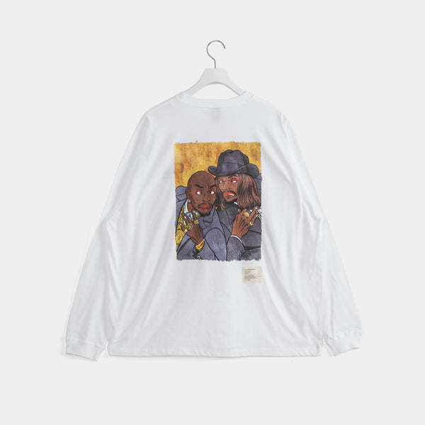 “2 Of Amerikaz Most Wanted” L/S T-shirt [White] / 2411139