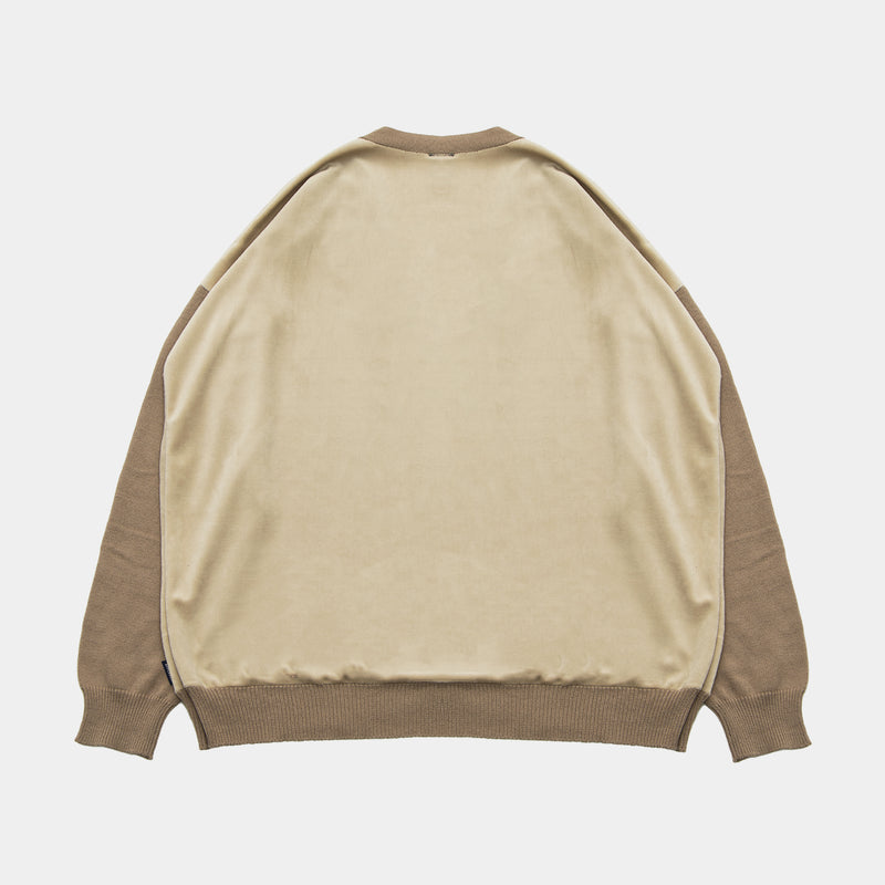 Velor Knit Cardigan [Beige] / 2420502