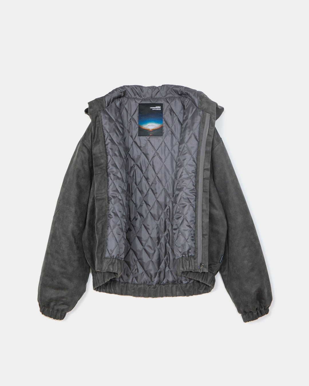 Synthetic Leather Hoodie / 2620602