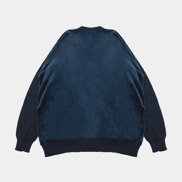 Velor Knit Cardigan [Navy] / 2420502