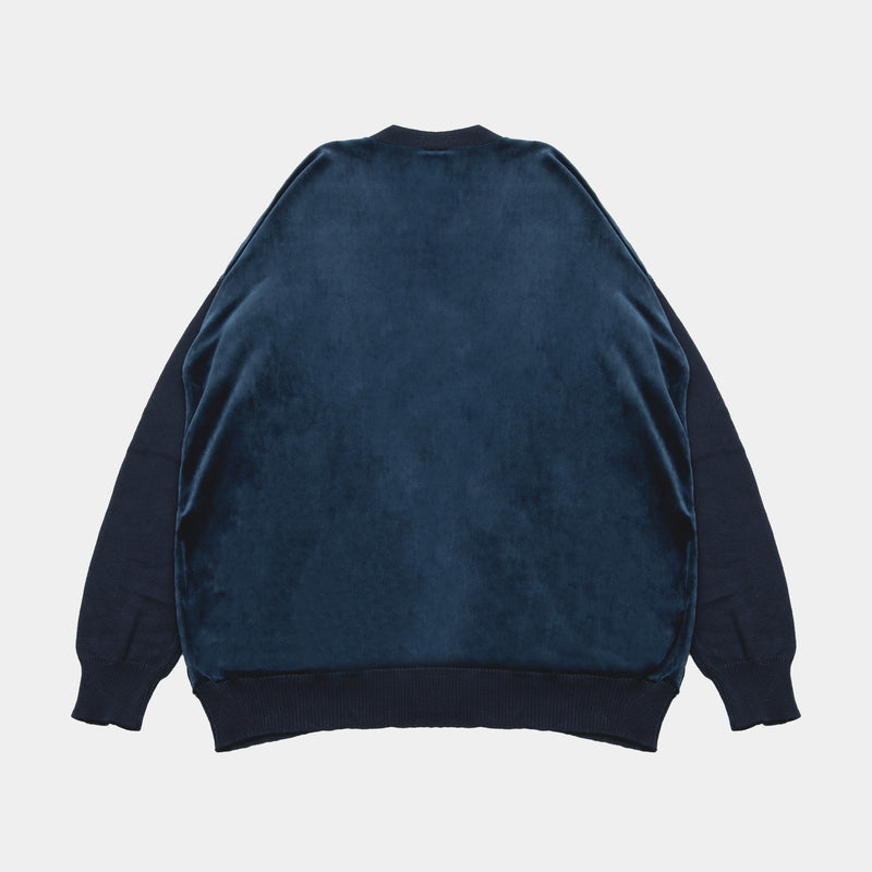 Velor Knit Cardigan [Navy] / 2420502